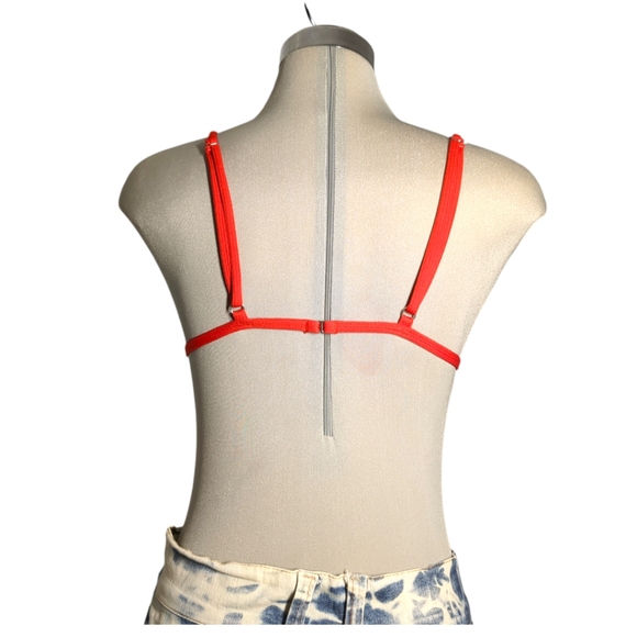 COPY - XHILARATION Red White and Blue Strapless Swimming Bra Size M - Picture 7 of 10